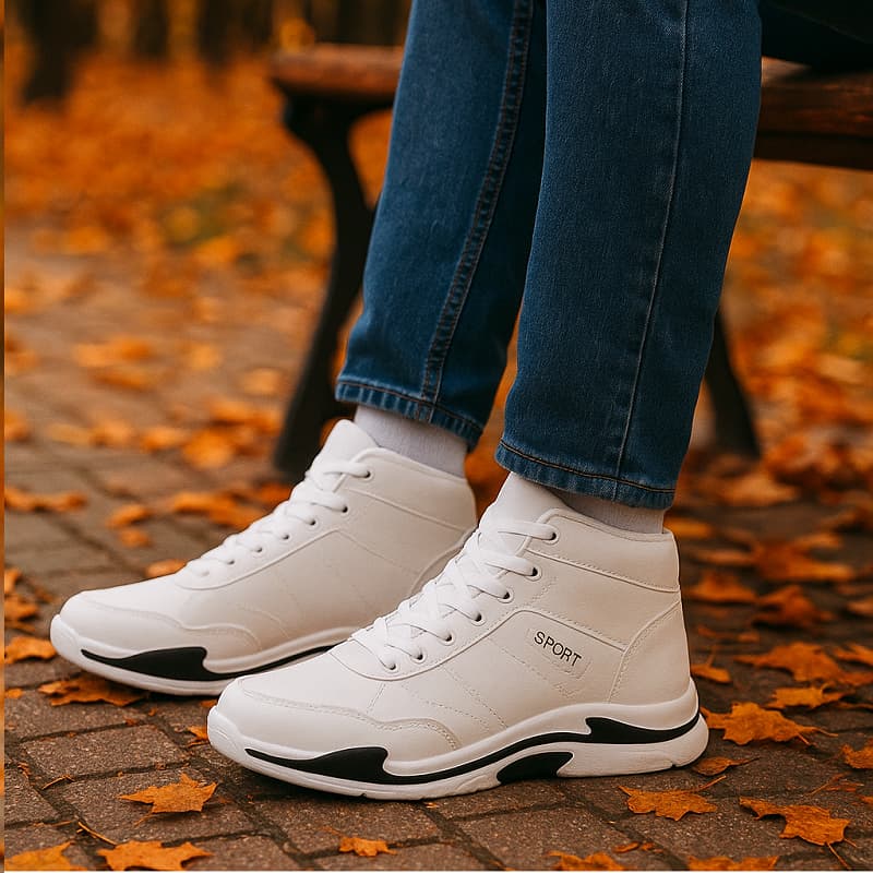 کفش ساقدار مردانه EMTO-سفید